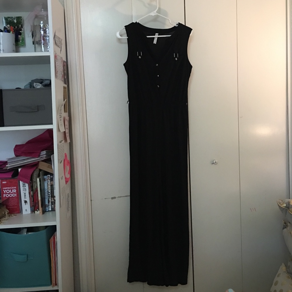 Black pant jumpsuit/pant romper